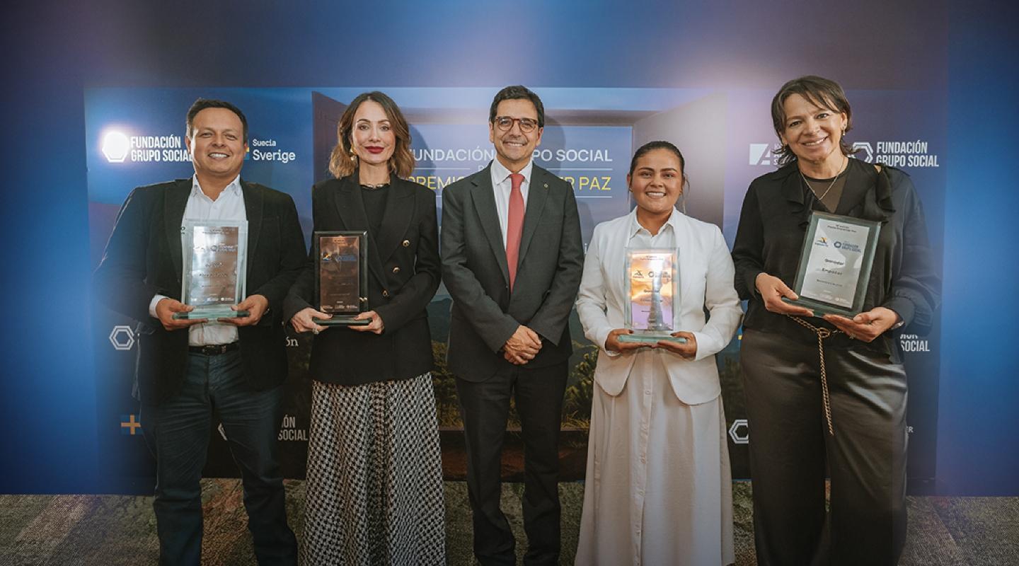 El Premio Emprender Paz es una muestra viva de cómo las empresas son agentes de transformación: Juan Carlos Gómez Villegas presidente de Fundación Grupo Social